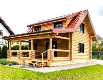 Domek Całoroczny z Bali na Mazurach z Balią Ogrodową 6 Osobowy