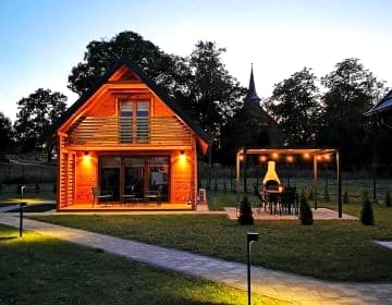Sauna balia - Nowa Osada Domki przy plaży - całoroczne domki na Mazurach