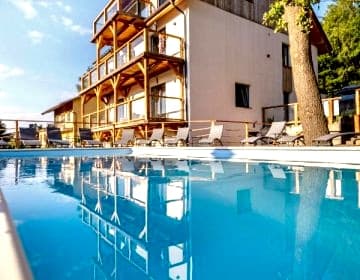 Apartamenty Larice - balia lub sauna sesja gratis ten weekend, morsowanie w basenie