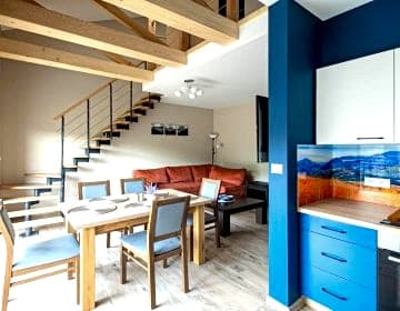 Beskid Apartment z widokiem na góry sauna, jacuzzi