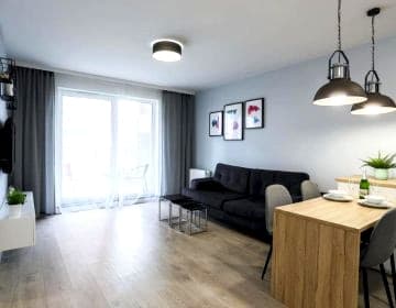 Apartament Gdańsk blisko Starego Miasta z widokiem na Marine