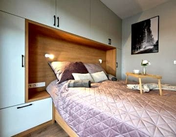 Apartament w stylu Feng Shui na 10 piętrze z widokiem, bezpłatny parking, nowy budynek, dostęp na kod