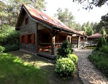 Leśny Zakątek balia kąpielowa ognisko sauna basen rowery w cenie pobytu Realizujemy Podlaski bon turystyczny