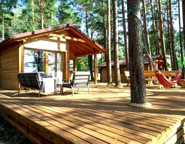 Słoneczny Domek Borsk nr 2 i 15 - nad samym jeziorem w pierwszej linii