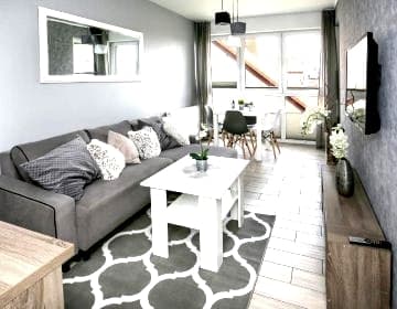 Nowoczesny apartament 800m od plaży