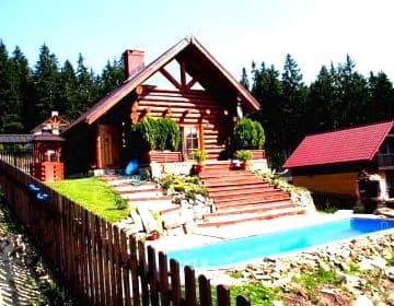 Pod Smrekami | Domek w górach z kominkiem, basenem, sauną i tarasem