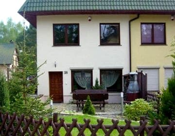 Żubrzyk. Dom na wyłączność wśród nadmorskich lasów. Taras, ogród grill, 