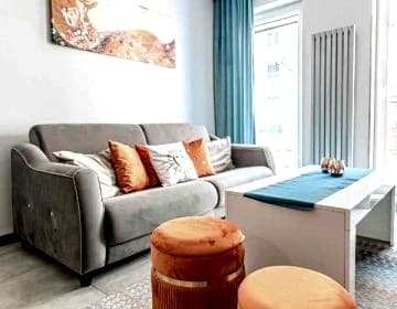 Apartament Riwiera dla 2 par i 2 dzieci, 300 m od plaży