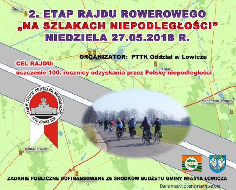 27.05.2018 Łowicz - Łyszkowice - Łowicz (Rajd 100-lecia Niepodległości : Etap 2)