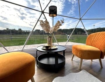 Glampy Ranczo Targówka - 4 piękne namioty sferyczne całoroczne z jacuzzi.