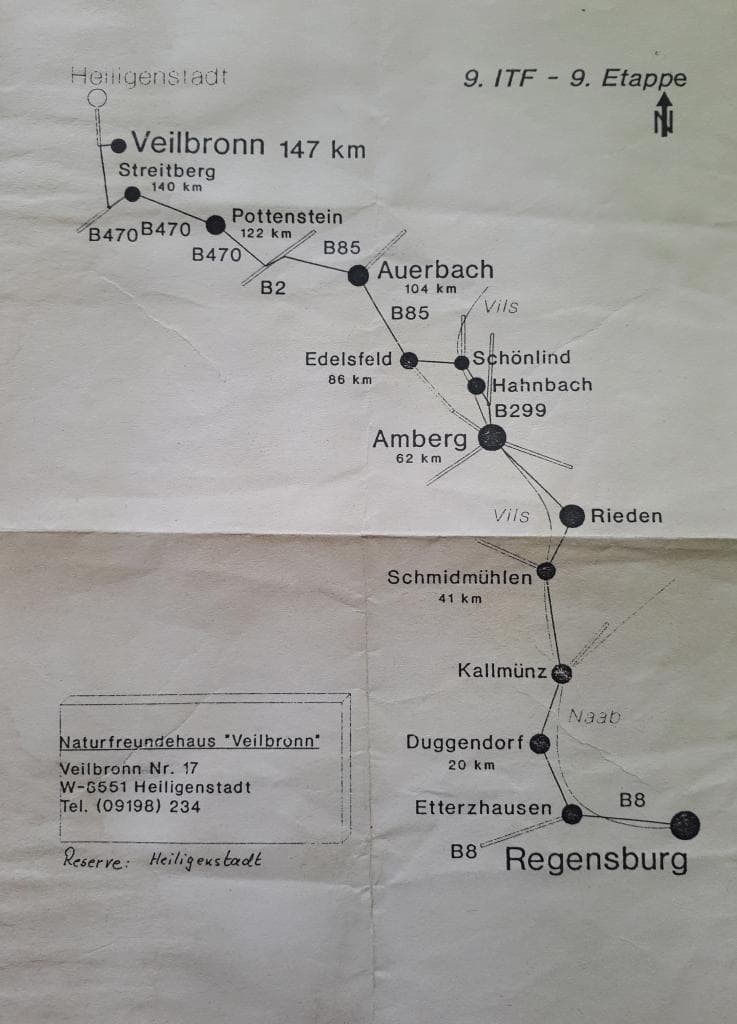 Nuzerow-Bayerisch Eisenstein-Lohberg-Kótzting-Zandt-Schoendorf-Falkenstein-Regensburg