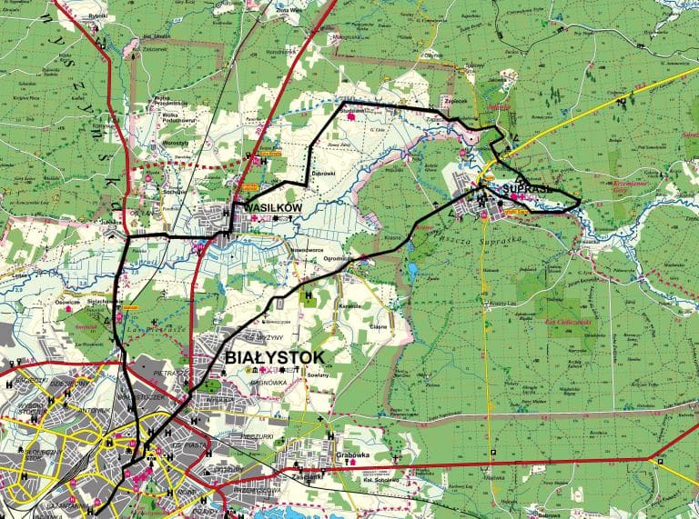 Biały-Supraśl-Studzianki-Wasilków-Biały