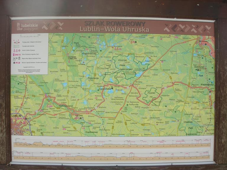 Szlak Lublin - Wola Uhruska (aktualny)