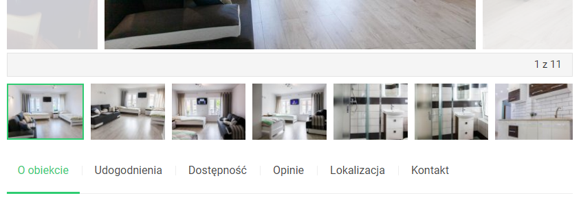 Menu w prezentacji