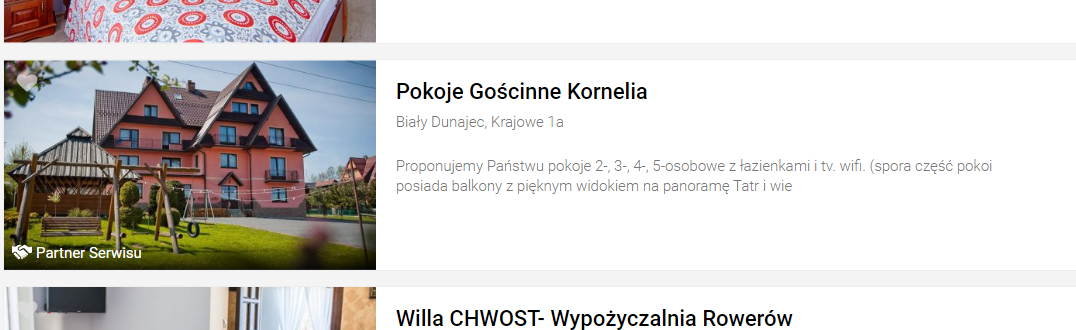 Partner serwisu na liście