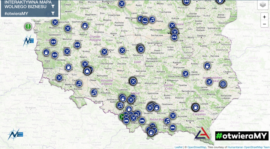 Zrzut ekranu 2021 01 18 o 12.31.50 1024x566 - Góralskie veto - mapa otwartych biznesów dostępna w sieci. Czym jest akcja #otwieraMY?