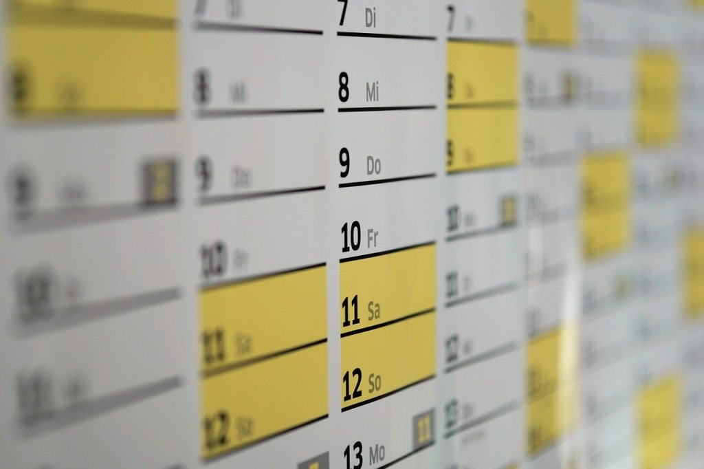 Odpowiadaj na zapytania jak mistrz - tajniki skutecznego pozyskiwania rezerwacji calendar 1990453 1280 1024x682 - Odpowiadaj na zapytania jak mistrz - tajniki skutecznego pozyskiwania rezerwacji