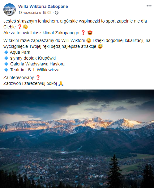 fb1 - Social media obiektu noclegowego, czyli jak prowadzić je dobrze? fb1 - Social media obiektu noclegowego, czyli jak prowadzić je dobrze?