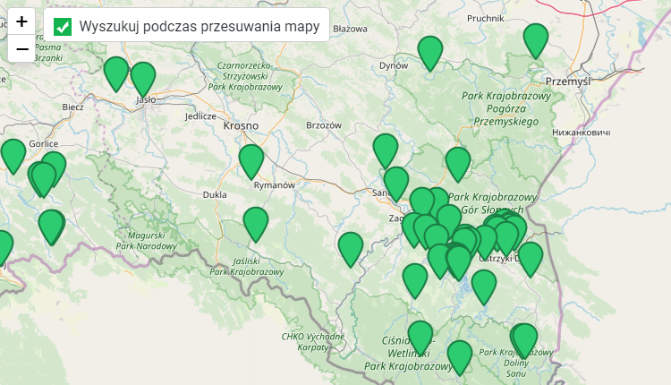 wyszukiwanie na mapie - Rok pod znakiem pandemii - co zmieniło się w Noclegowo w 2020